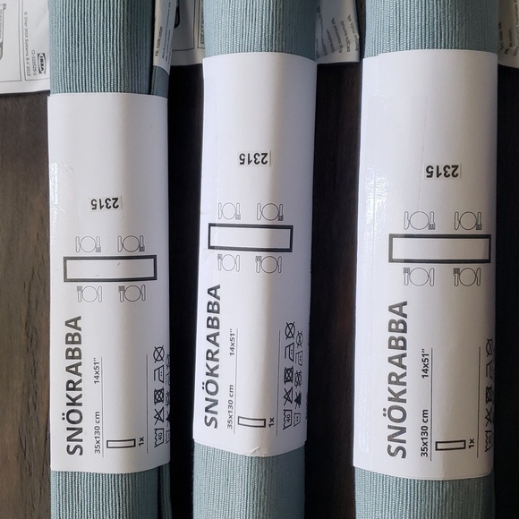 IKEA Table Runners 14"x51" SNOKRABBA Set of 3 - Picture 2 of 15